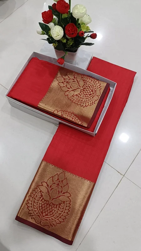 3D Embossed Art Semi Silk Saree
