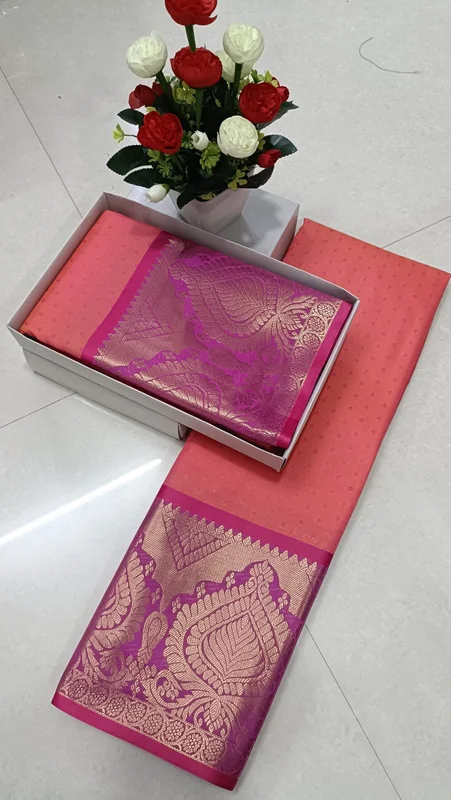 3D Embossed Art Semi Silk Saree