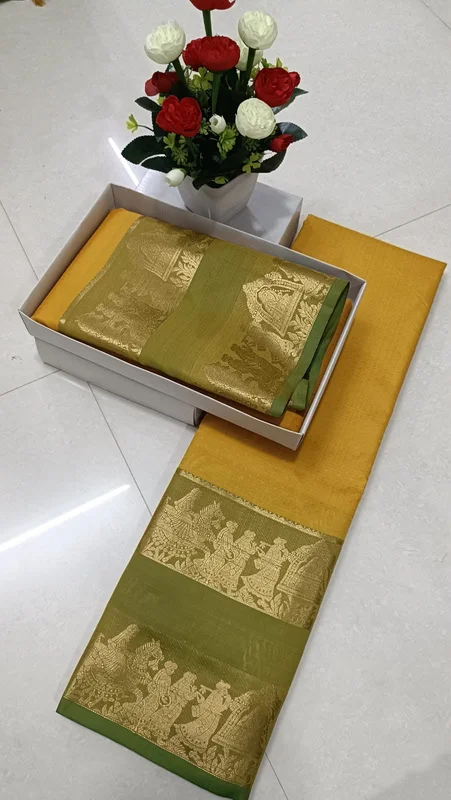 3D Embossed Art Semi Silk Saree