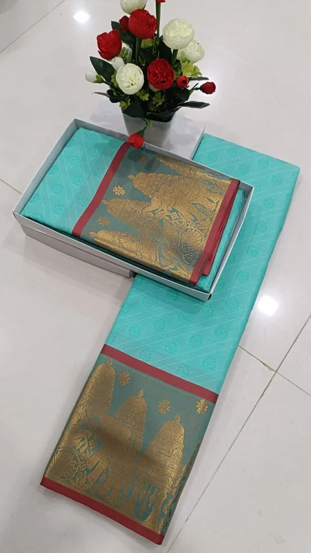 3D Embossed Art Semi Silk Saree